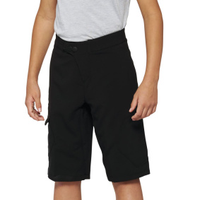 Dětské kraťasy - 100% RideCamp Shorts - Black
