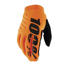 Dětské rukavice - 100% Brisker 2025 - Fluo Orange / Black