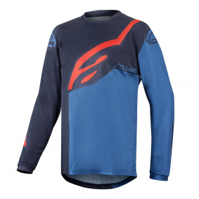 Dětský dres - ALPINESTARS Youth Racer Factory LS - Dark Navy Mid Blue Red