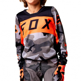 Dětský dres - FOX 180 Bnkr - Grey Camo