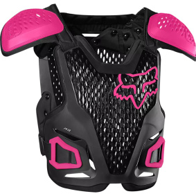 Dětský krunýř - FOX R3 2025 - Black / Pink