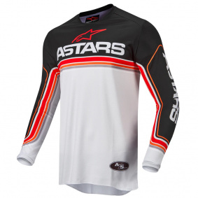 Dres - ALPINESTARS Fluid Speed 2022 - Black/Light Gray/Bright Red