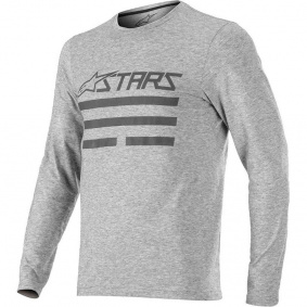 Dres - ALPINESTARS Merino Long Sleeve 2021 - Melange Light Grey/Atlantic