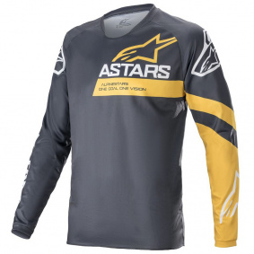 Dres - ALPINESTARS Racer V3 LS 2022 - Anthracite/Sulphur Yellow