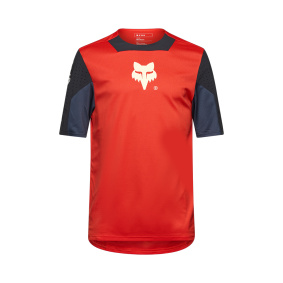 Dres - FOX Defend Ss Jersey Elevated 2025 - Fluo Red