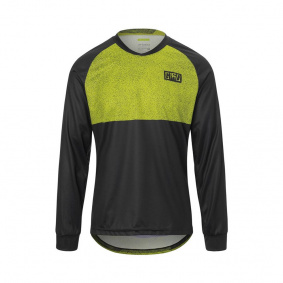 Dres - GIRO Roust LS Jersey - Ano Lime Breakdown