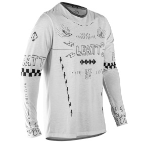 Dres - LEATT MTB Gravity 3.0 Ls 2025 - Cream White