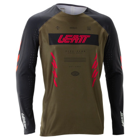Dres - LEATT MTB Gravity 5.0 Ls 2026 - Race Brown