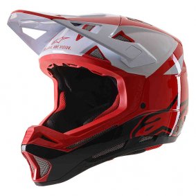 Integrální přilba - ALPINESTARS Missile Pro Cosmos 2020 - Red/White Glossy