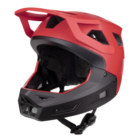 Integrální přilba - FORCE Drop Downhill 2025 - červená / černá