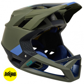 Integrální přilba - FOX Proframe Helmet Blocked Ce - Olive Green