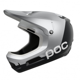 Integrální přilba - POC Coron Air MIPS -  Argentite Silver / Uranium Black Matt