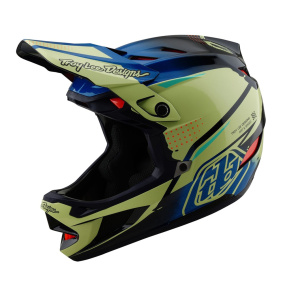 Integrální přilba - TROY LEE DESIGNS D4 Composite MIPS 2025 - Drip Glo Yellow