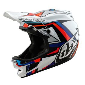 Integrální přilba - TROY LEE DESIGNS D4 Composite MIPS 2025 - Frames White / Silver