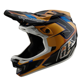 Integrální přilba - TROY LEE DESIGNS D4 Composite MIPS 2025 - Royalty Black / Gold