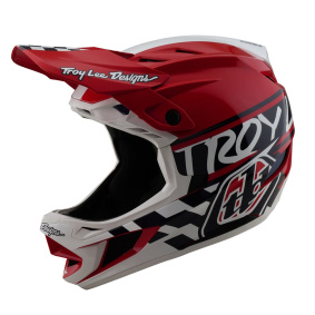 Integrální přilba - TROY LEE DESIGNS D4 Polyacralite MIPS 2025 - Fifty-50 White ...
