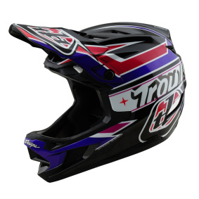 Integrální přilba - TROY LEE DESIGNS D4 Polyacralite MIPS 2025 - Linear Black