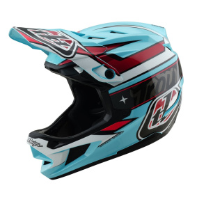 Integrální přilba - TROY LEE DESIGNS D4 Polyacralite MIPS 2025 - Linear Blue