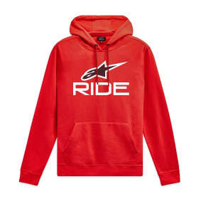 Mikina - ALPINESTARS Ride 4.0 Hoodie 2024 - Red / White / Black