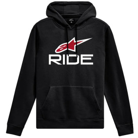 Mikina - ALPINESTARS Ride Hoodie V3 Hoodie 2025 - Black / White / Red