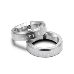 Objímky ke gripům - PEATY'S Monarch Lock Ring - Silver