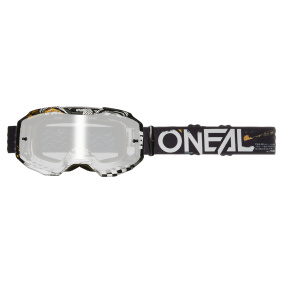 Brýle - O'NEAL B-10 Attack 2024 - Černá / Bílá - Silver Mirror
