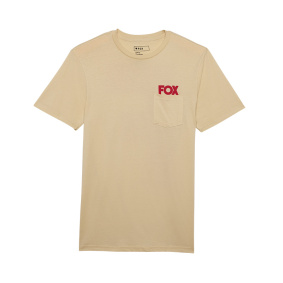 Triko - FOX Big F Ss Prem Tee 2025 - Cream