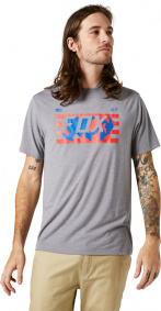 Triko - FOX Rwt Flag Ss Tech Tee - Heather Graphite