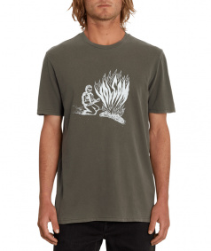 Triko - VOLCOM Burnher Pw Sst - Dark Brown