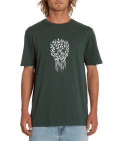 Triko - VOLCOM Fa Vaderetro Sst 2 - Cedar Green