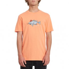 Triko - VOLCOM Trout There Ltw Ss  - Salmon