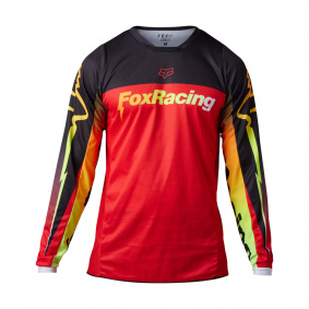 Dres - FOX 180 Statk Jersey 2023 - Fluorescent Red