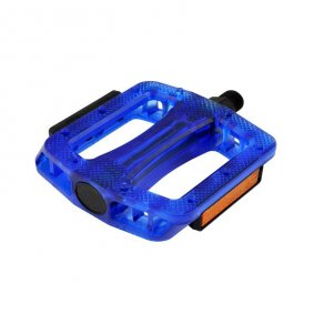 Pedály - BMX M-Wave - průhledná modrá