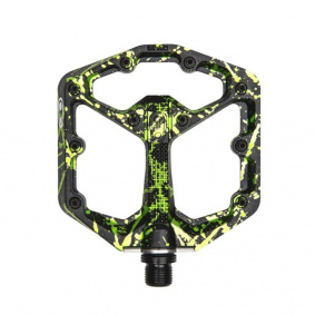 Pedály MTB - CRANKBROTHERS Stamp 7 - Splatter Paint Lime Green