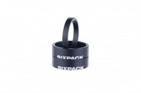 Podložky pod představec - SIXPACK Menace 1-1,8" - černá
