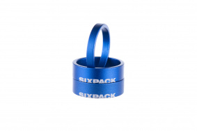 Podložky pod představec - SIXPACK Menace 1-1,8" - modrá