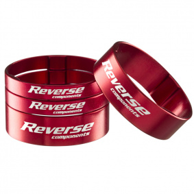 Podložky pod představec - REVERSE Alloy Ultra-Lite 1-1,8" - červená