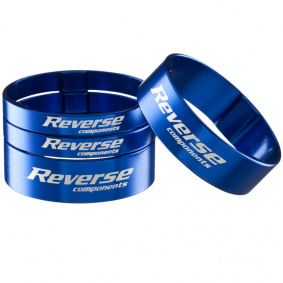 Podložky pod představec - REVERSE Alloy Ultra-Lite 1-1,8" - Modrá