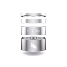 Podložky pod představec - TITLE Alloy Headset Spacer Kit - Chrome