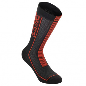 Ponožky - ALPINESTARS Summer Socks 22 - Black/Bright Red