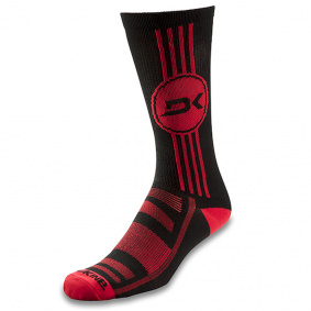 Ponožky - DAKINE Singletrack Crew Sock - Black / Red