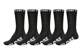Ponožky - GLOBE Blackout Sock 5 Pack - Černá