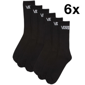 Ponožky - VANS Classic Half Crew Socks (6 párů) - Black
