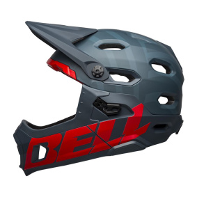 Přilba MTB - BELL Super DH Spherical 2025 - Mat Blue / Crimson