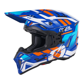 Přilba na cestovní Enduro - O´NEAL EX-SRS  DUST 2026 - modrá/oranžová