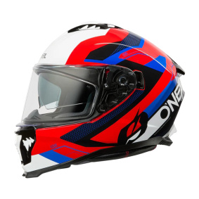 Přilba na silniční moto - O´NEAL Challenger EXO - černá / bílá / červená / modrá