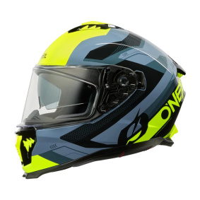 Přilba na silniční moto - O´NEAL Challenger EXO - černá/šedá/žlutá