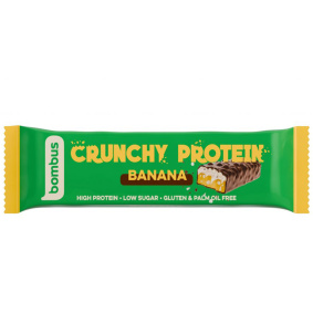 Proteinová tyčinka - BOMBUS Crunchy Protein 50g - banán