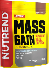 Proteinový přípravek - NUTREND Mass Gain 1050g - banán
