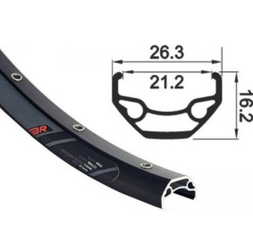 Ráfek MTB - RODI Blackrock Disc 27,5" - Black